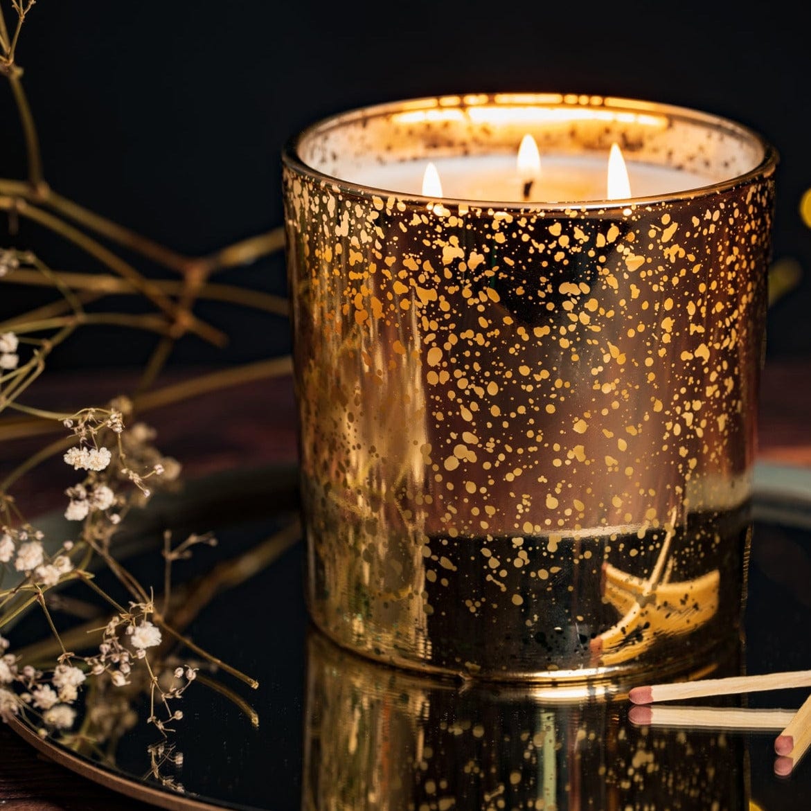 The Gold Christmas Candle